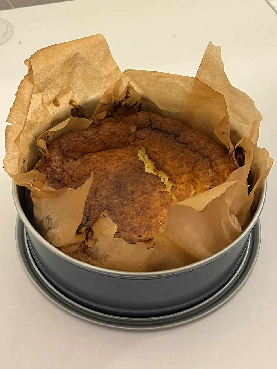 Basque-style cheesecake