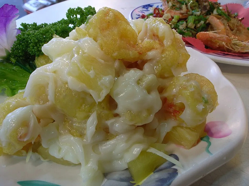 Pineapple shrimp balls